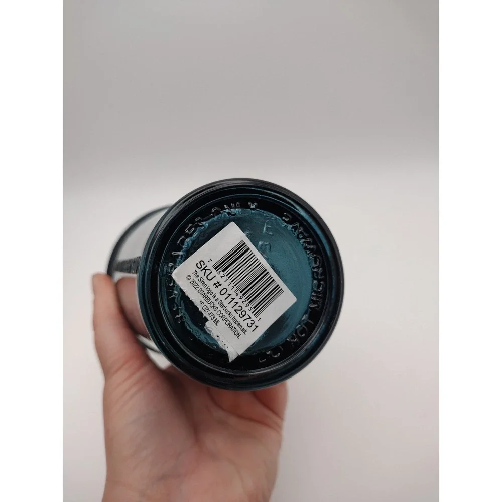 Starbucks 2022 Summer Recycled‎ Glass Blue Tumbler - 16oz Rare Collectible (new)
